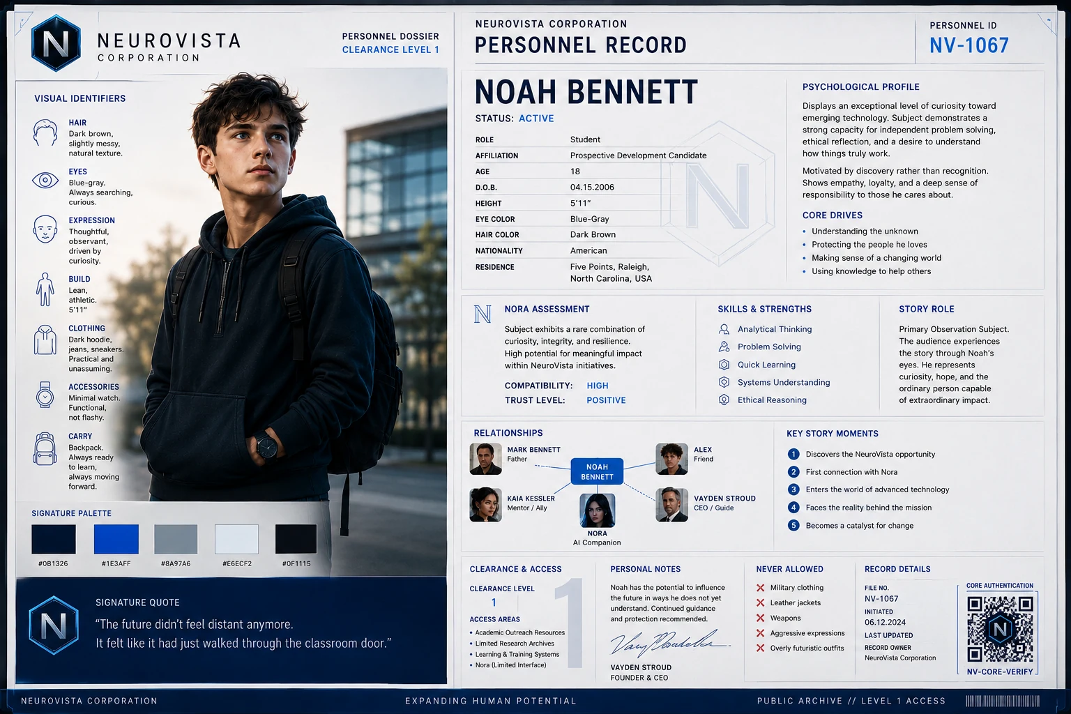Noah Bennett personnel record